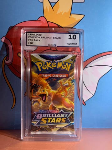 Charizard Brilliant Stars Foil Pack - UCG 10 Gem Mint