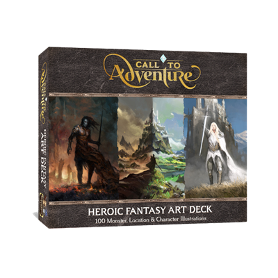 Rufen Sie zu Adventure Heroic Fantasy Art Deck an
