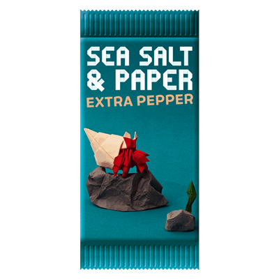Sel de mer et poivre supplémentaire en papier