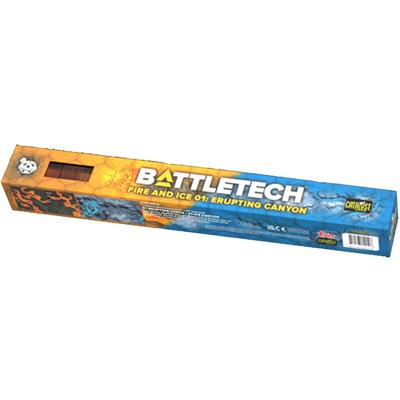 BattleTech BattleMat Fire and Ice Erupting Canyon