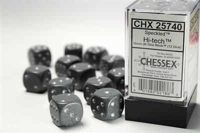DICE SET SPEC 16mm Hi-Tech D6 (12)