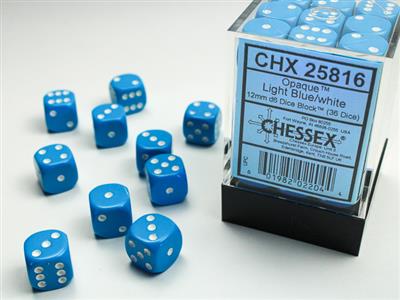 Set di dadi opa lt. blu/bianco 12mm (36)