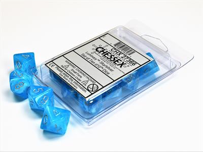DICE SET Luminary Sky w/Silver D10 (10)
