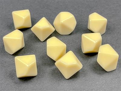DICE SET OPA Elfenbeinbeutel mit 10 Blank D10