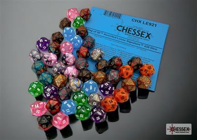 Dadi mini poliedrici allentati D10 3 ° (50)