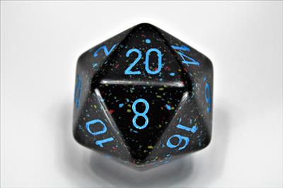 Dice Set Spec Blue Stars D20