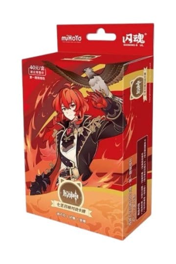 Genshin Impact Trading Card Game - Pre-Build Starter Deck 01 - Diluc - Series 1 *Kinesisk versjon*