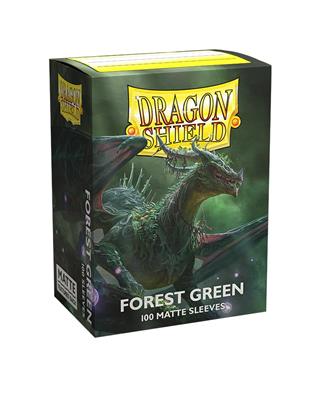Ærmer Dragon Shield Forest Green (100ct)
