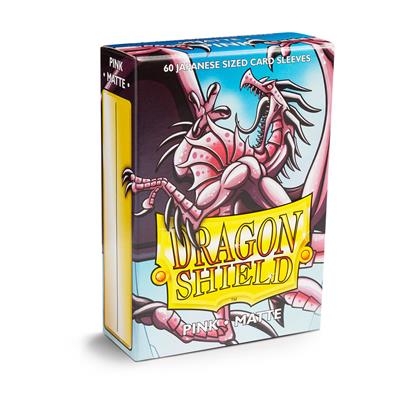Ärmel Dragon Shield Mattes japanisches Rosa (60ct)