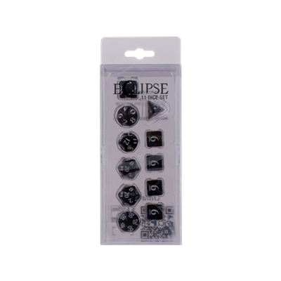 Dice Eclipse Jet Black 11 Dice Set