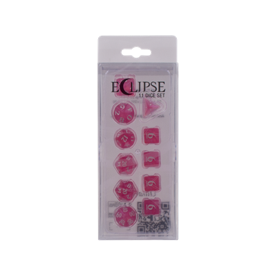 DICE Eclipse Hot Pink 11 Dice Set