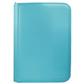 Pro-binder con cremallera de 4 bolsillos vívidos azul