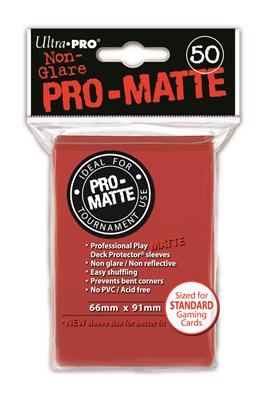 SLEEVES Pro-Matte Red