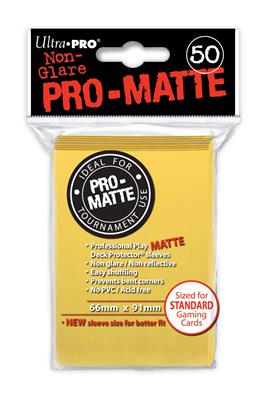 SLEEVES Pro-Matte Yellow