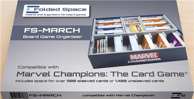 Gefaltetes Space Marvel Champions-Kartenspiel