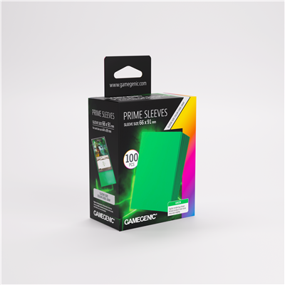FUNDAS Pack Prime Verde 66x91mm (100)