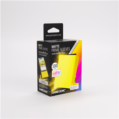 SLEEVES Pack Matte Prime Yellow 66x91mm (100)