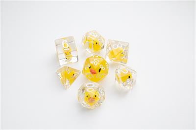 DICE Embraced Rubber Duck RPG Würfelset 7tlg