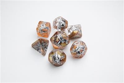 Dice abbracciato Death Valley RPG Dice Set 7pcs