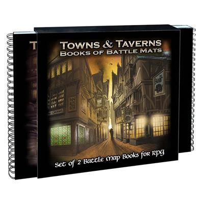 Towns & Taverns Books of Battle Mats 2 Book Set