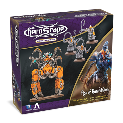 Heroscape Expansion Revnas irettesettelse: Iron Lich Viscerot og Necrotech Wraithriders Army *Engelsk versjon *