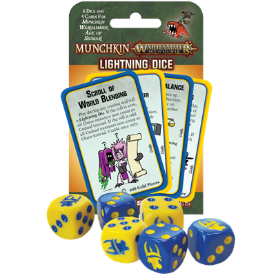 Munchkin Warhammer Age of Sigmar Lightning Dice