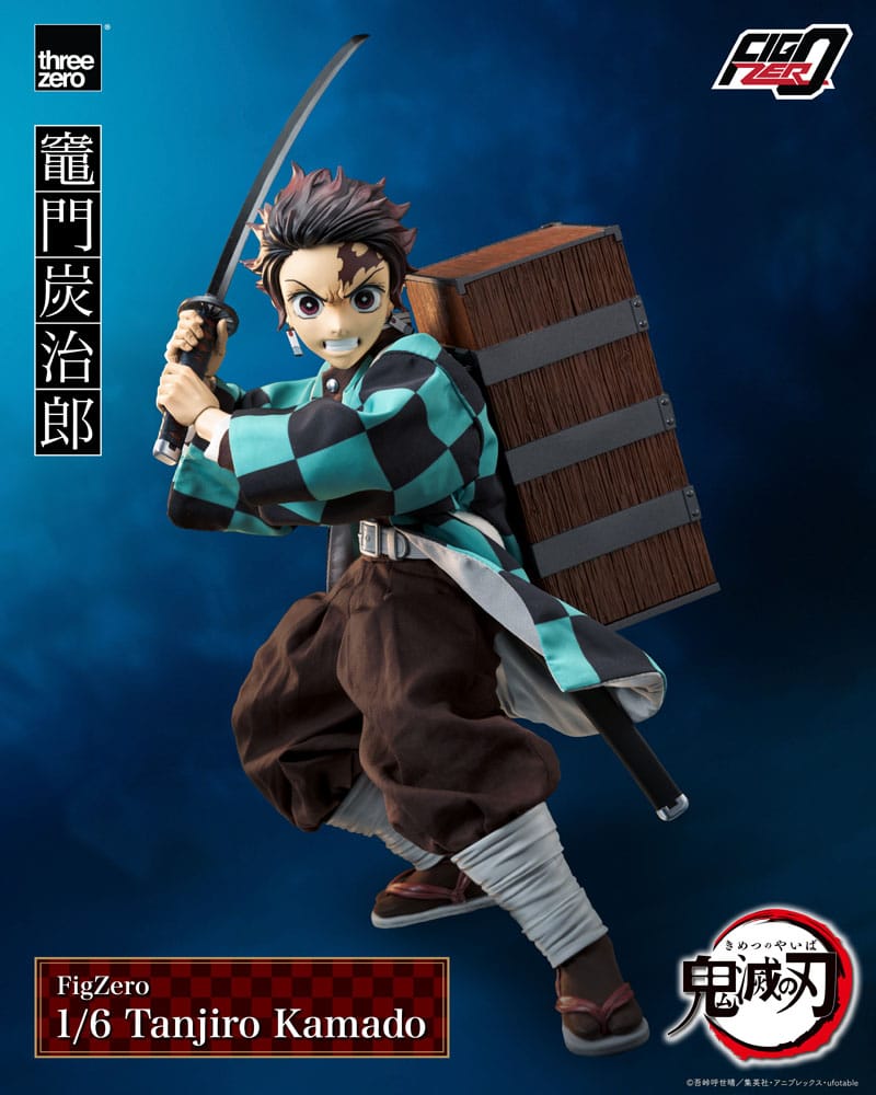 Demon Slayer: Kimetsu Hayır Yaiba Figzero Eylem Şekil 1/6 Tanjiro Kamado 27 cm