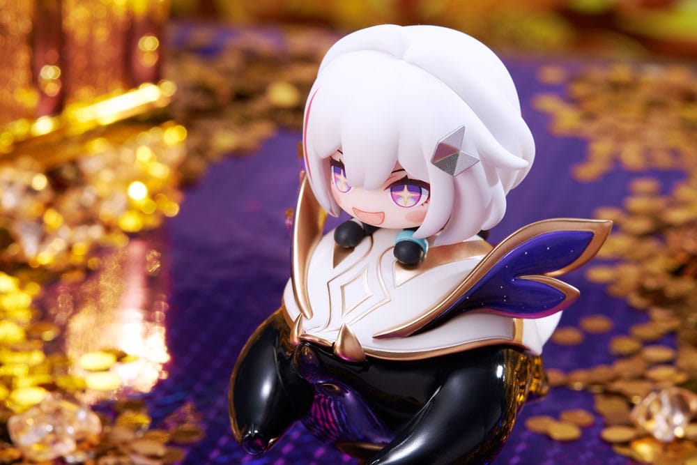 Honkai: Yıldız Demiryolu PVC Heykeli Hu Tao Chibi Topaz & Numby Chibi Chara Yurayura Stand 10 Cm