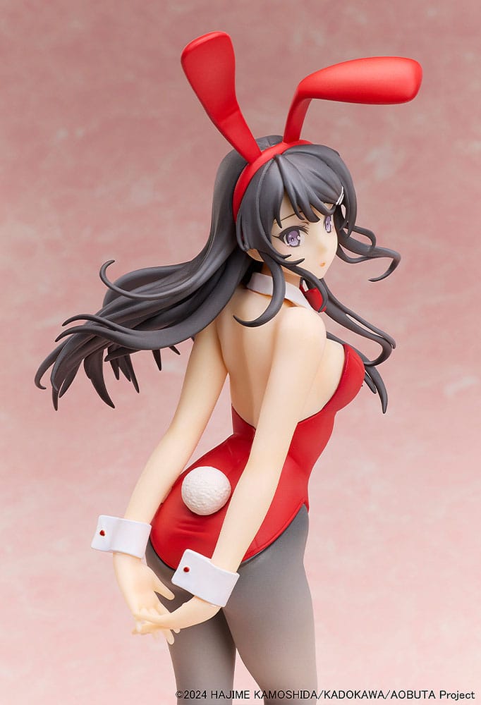 Boef droomt niet van Bunny Girl Senpai-standbeeld 1/7 Mai Sakurajima Red Bunny Girl Ver. 27 cm