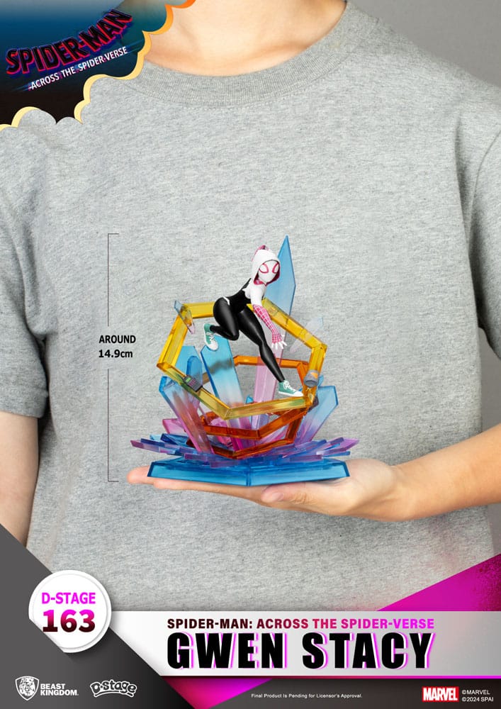Marvel D-Stage Diorama PVC Spider-Man: A través del Spider-Verse Gwen Stacy 15 cm