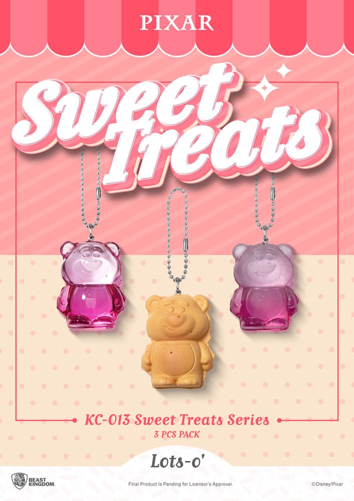 Pixar Sweet Treat Series Keychains 3-Pack 4 cm