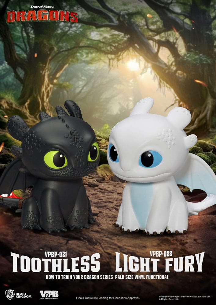 Hur man tränar din drak Piggy Vinyl Bank Light Fury 12 cm