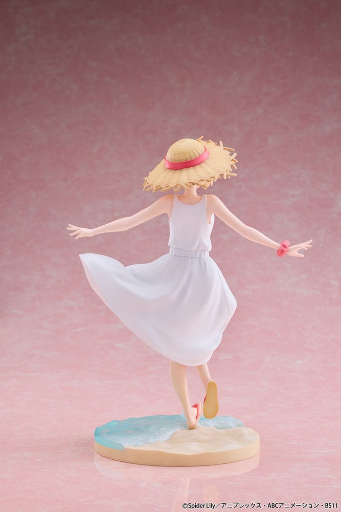 Lycoris Recoil PVC-staty 1/7 Chisato Nishikigi vit klänning Ver. 23 cm