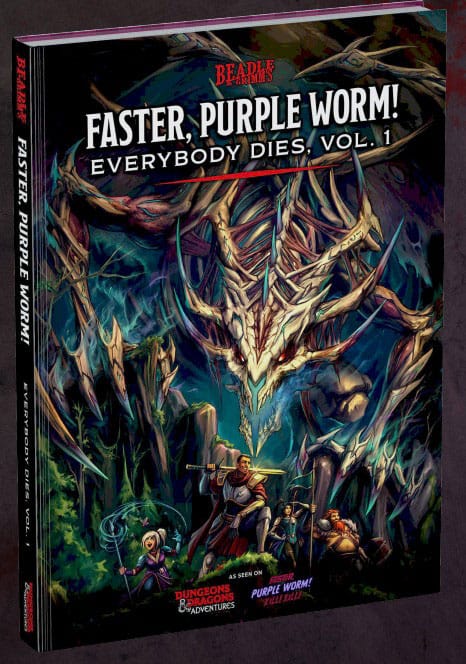 Livre d'aventures Donjons & Dragons Plus rapide, ver violet