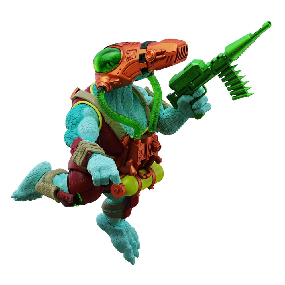 Saurozoïsche krijgers rotsactie figuur Javvik Mosa Mosasaurus (onderwateraanval) 15 cm