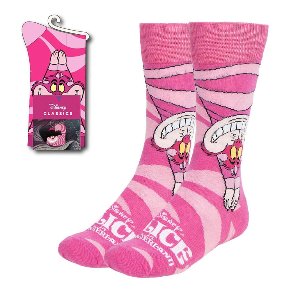 Disney Sokken Alice in Wonderland Cheshire Cat Upside Down 36-43