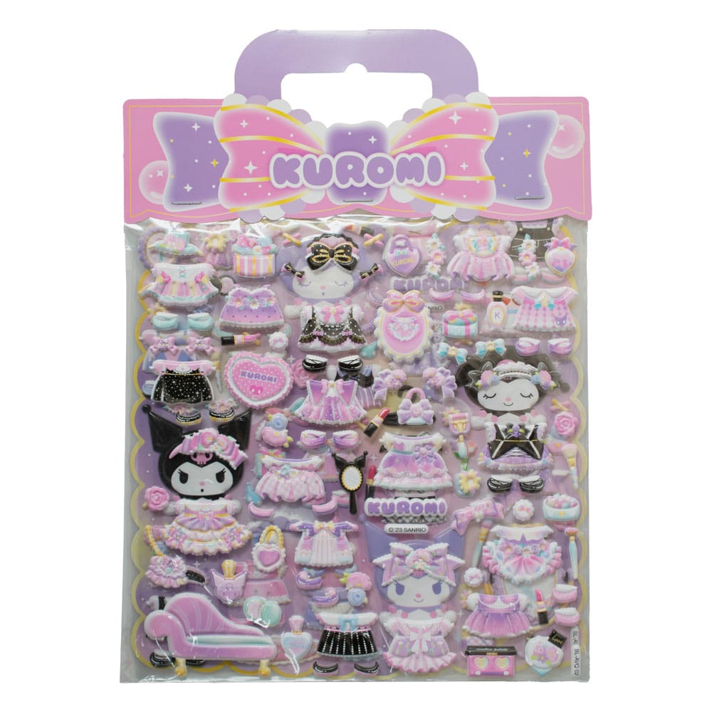 Pegatina Hello Kitty y sus amigos Kuromi Puffy Surtido (10)