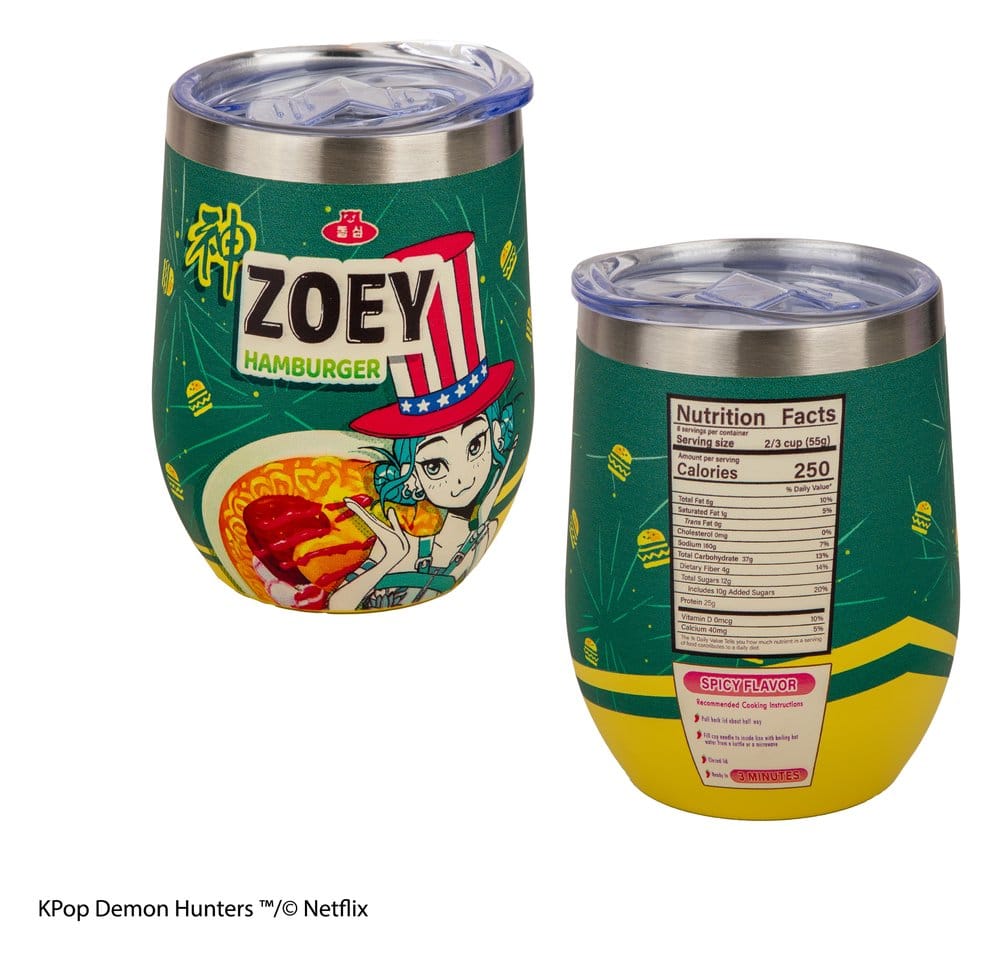 Tazza da viaggio KPop Cacciatori di demoni Zoey Hamburger