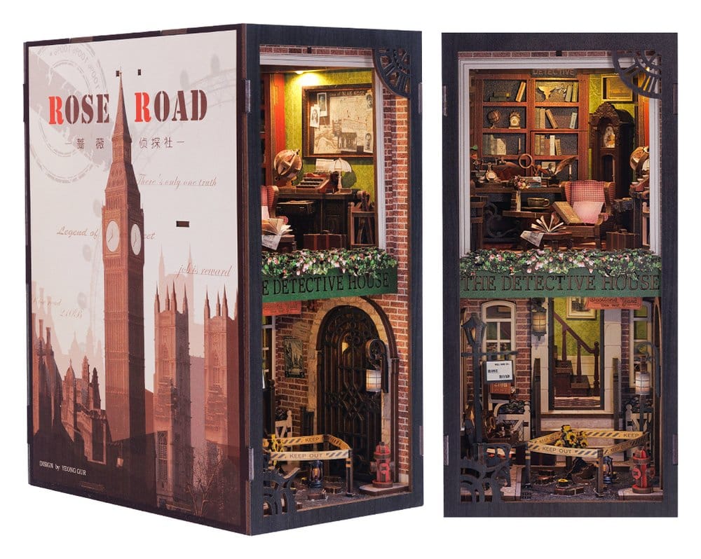 Book Nook Rose Agence De Détective 23 x 11 cm