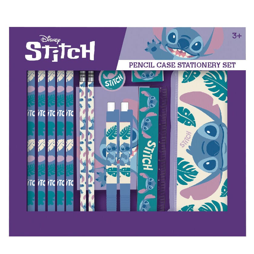 Ensemble de papeterie trousse à crayons Lilo & Stitch 14 pièces