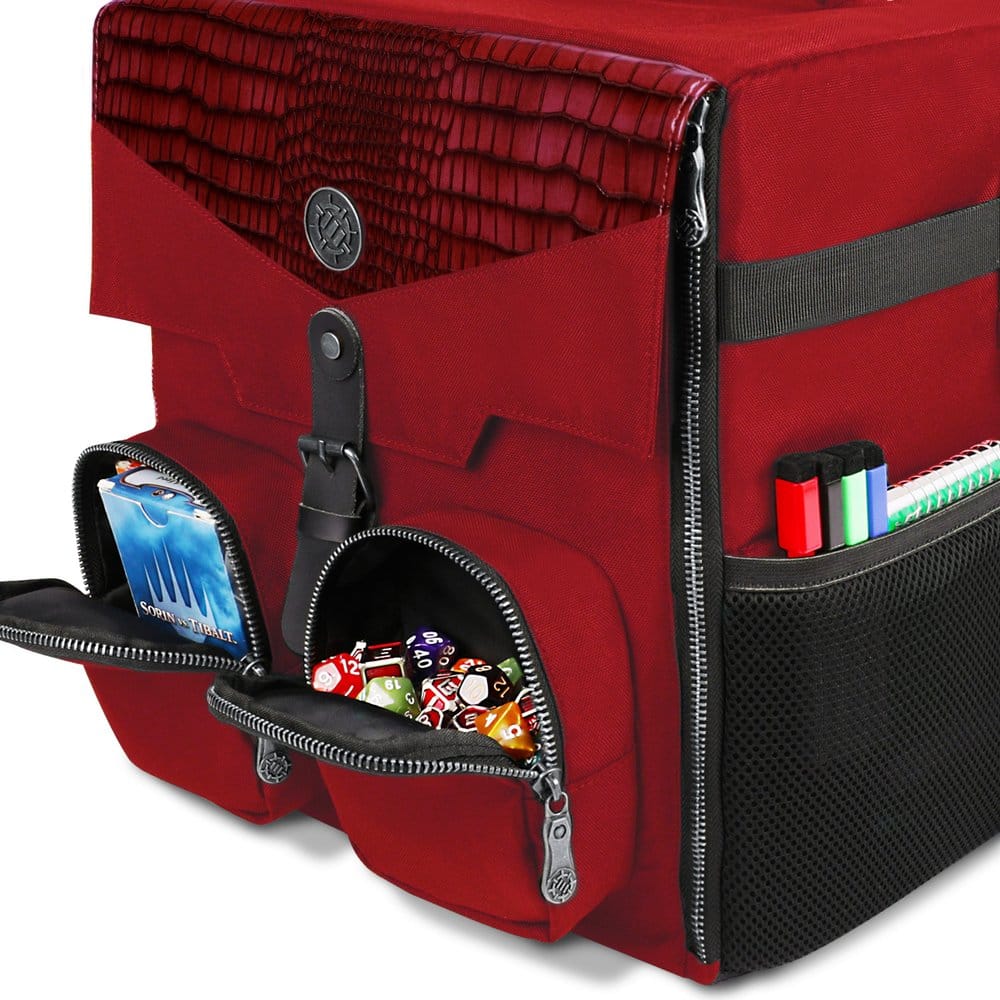 Enhance Sac à bandoulière pour jeu de société Édition Collector Rouge