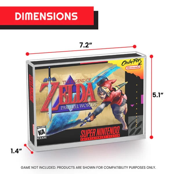 SNES/N64 için Akrilik Durum 2 Pack