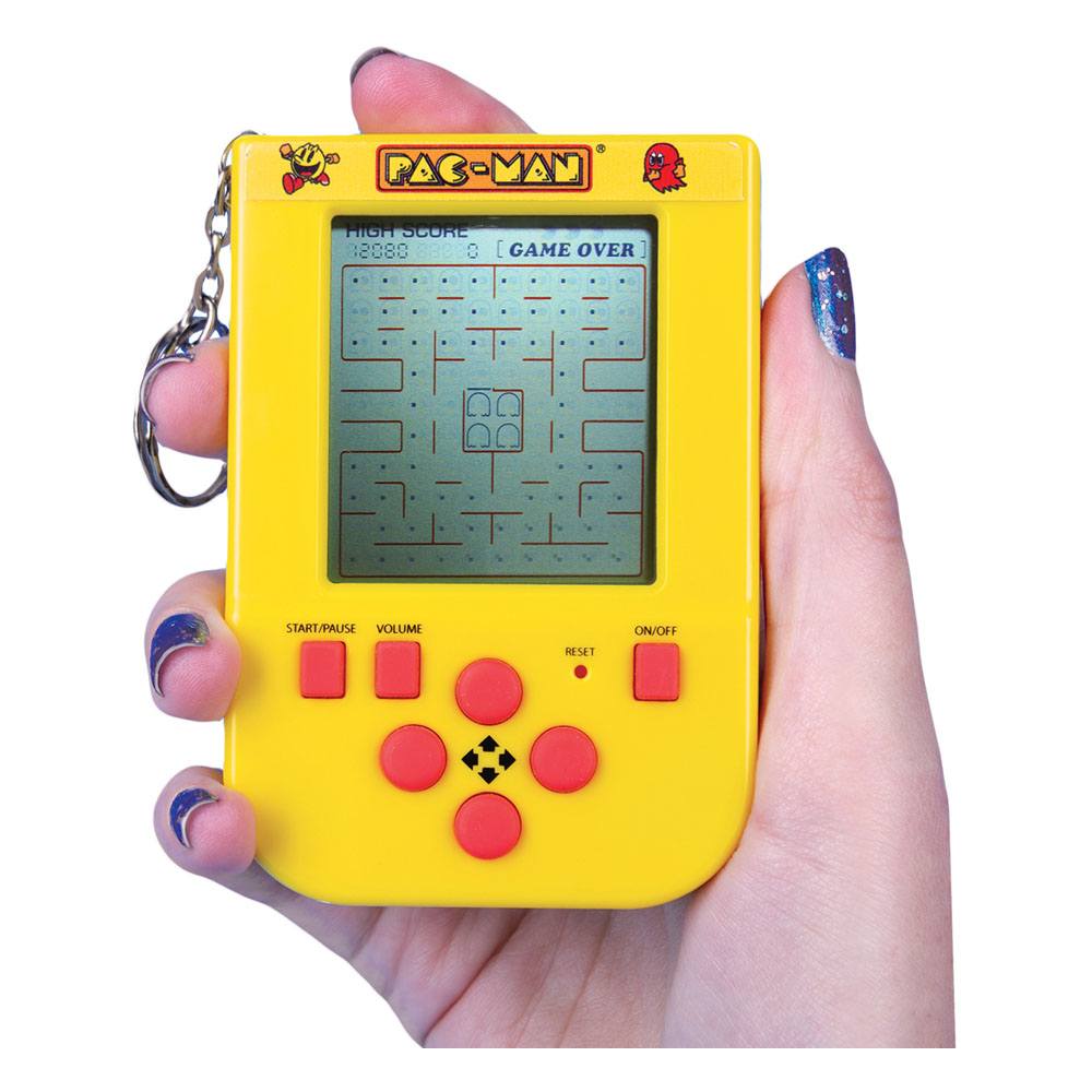 Pac-Man Mini Retro håndholdt videospil nøglering