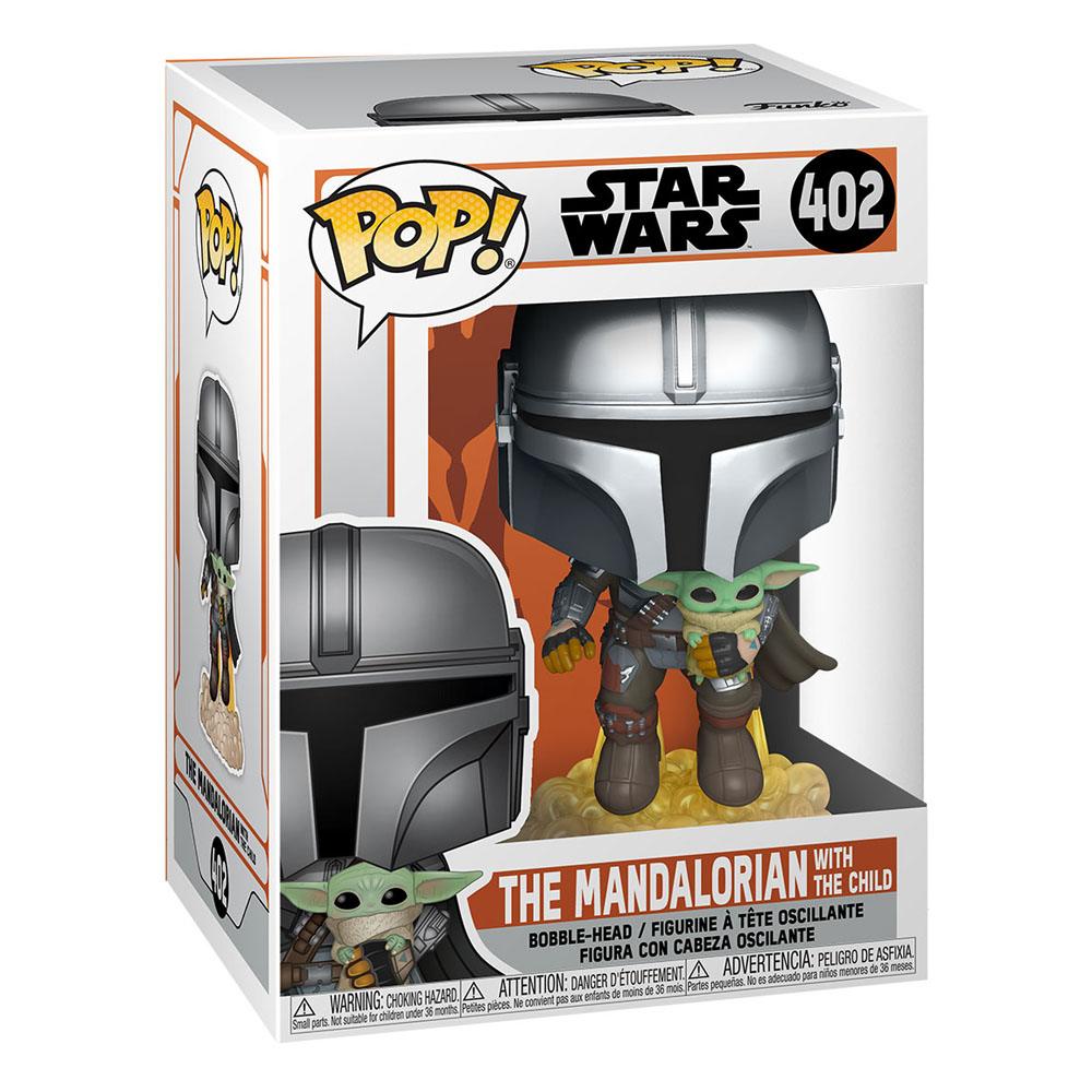Star Wars The Mandalorian Pop! TV Vinylfigur Mando Flying W/ Jet Pack 9 cm