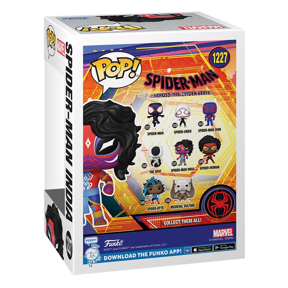 Spider-Man: Over The Spider-Verse Pop! Filmer Vinyl Figur Spider-Man India 9 CM