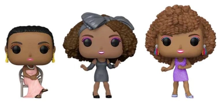 Whitney HoustonPOP! Icons Figure in vinile, confezione da 3, edizione esclusiva, 9 cm