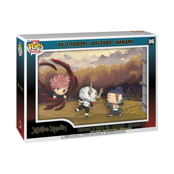 Jujutsu Kaisen POP Moments vinilne figure Itadori & Todo vs Hanami 9 cm