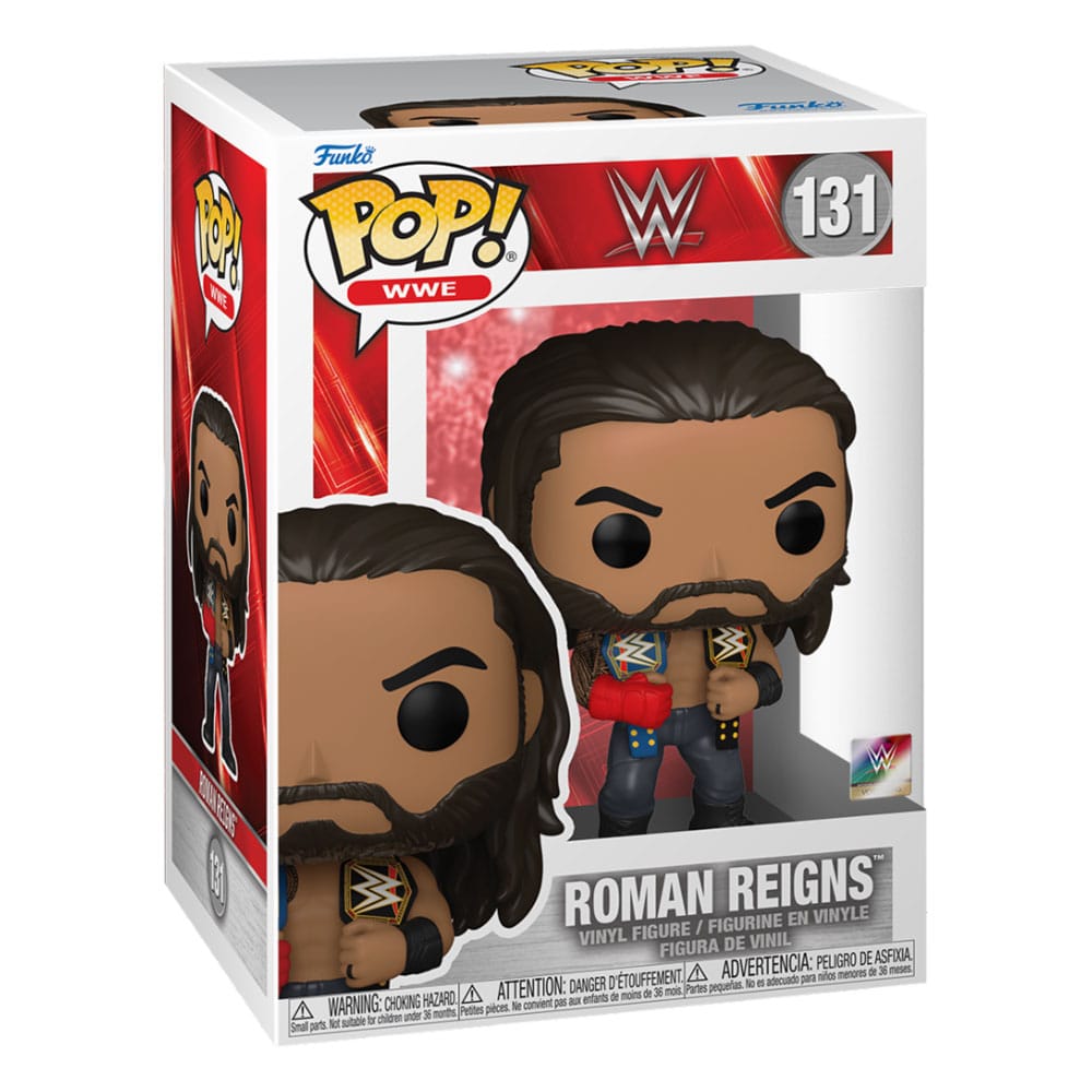 WWE Pop! Figura in vinile Romano regna con cinture 9 cm