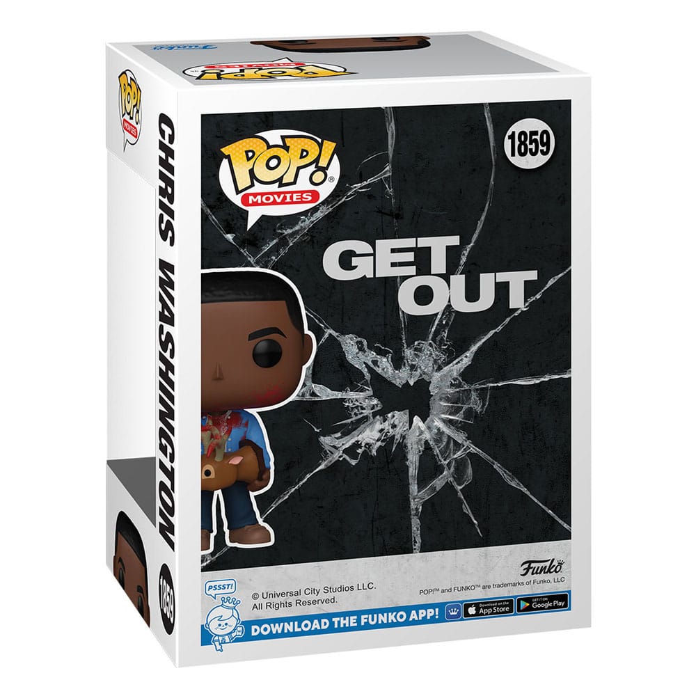 Jordan Peele Pop! Filme Vinylfigur Get raus - Chris Washington mit Hirsch 9 cm