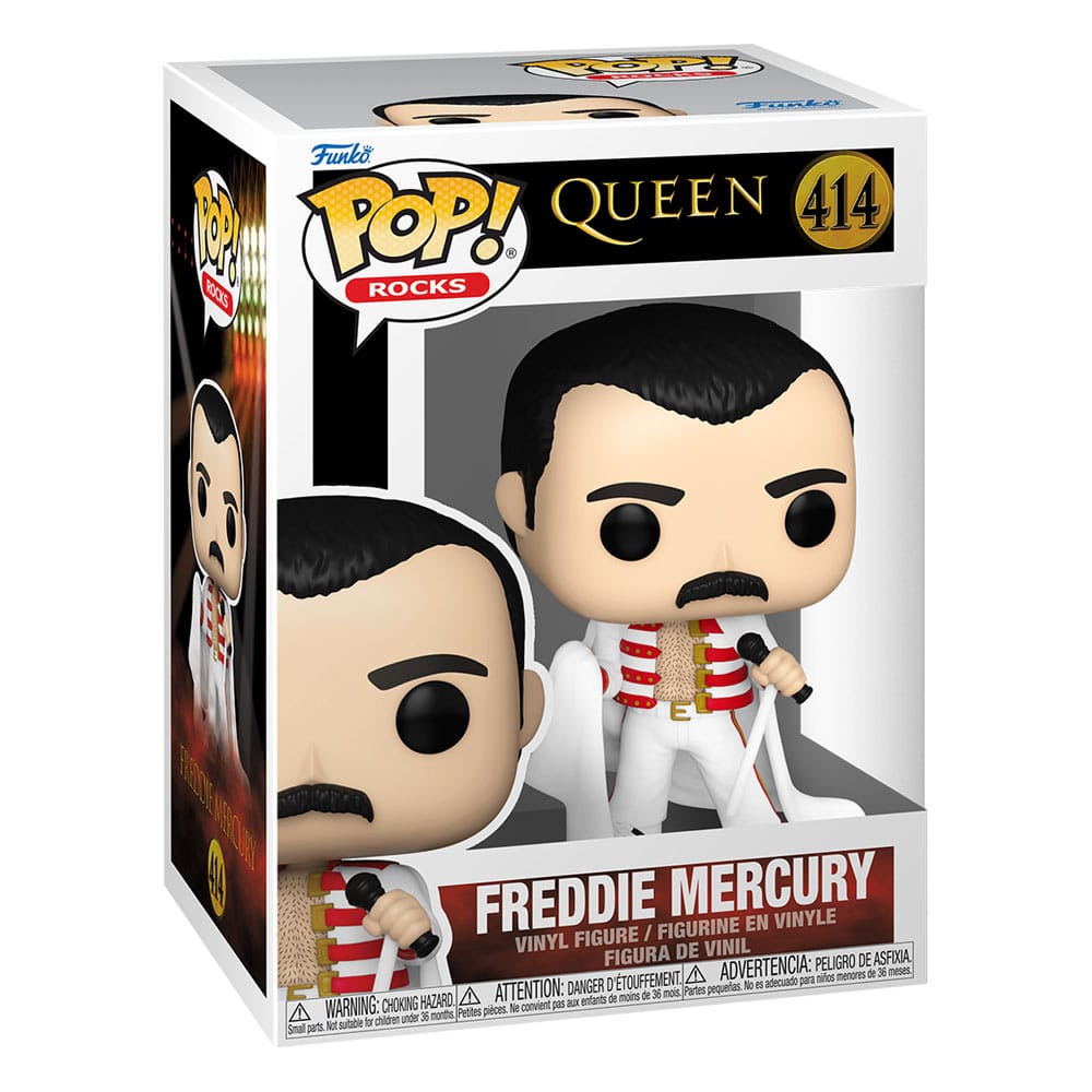 Queen Pop! ROCKS Figura in vinile Freddie Mercury con Cape 9 cm